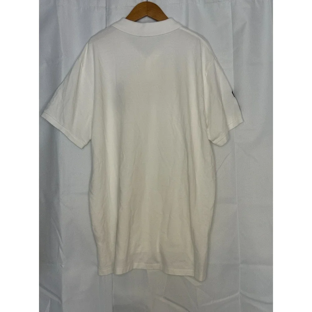 POLO RALPH LAUREN Mens Big Pony Custom Slim Fit Polo Shirt -WHITE XXL